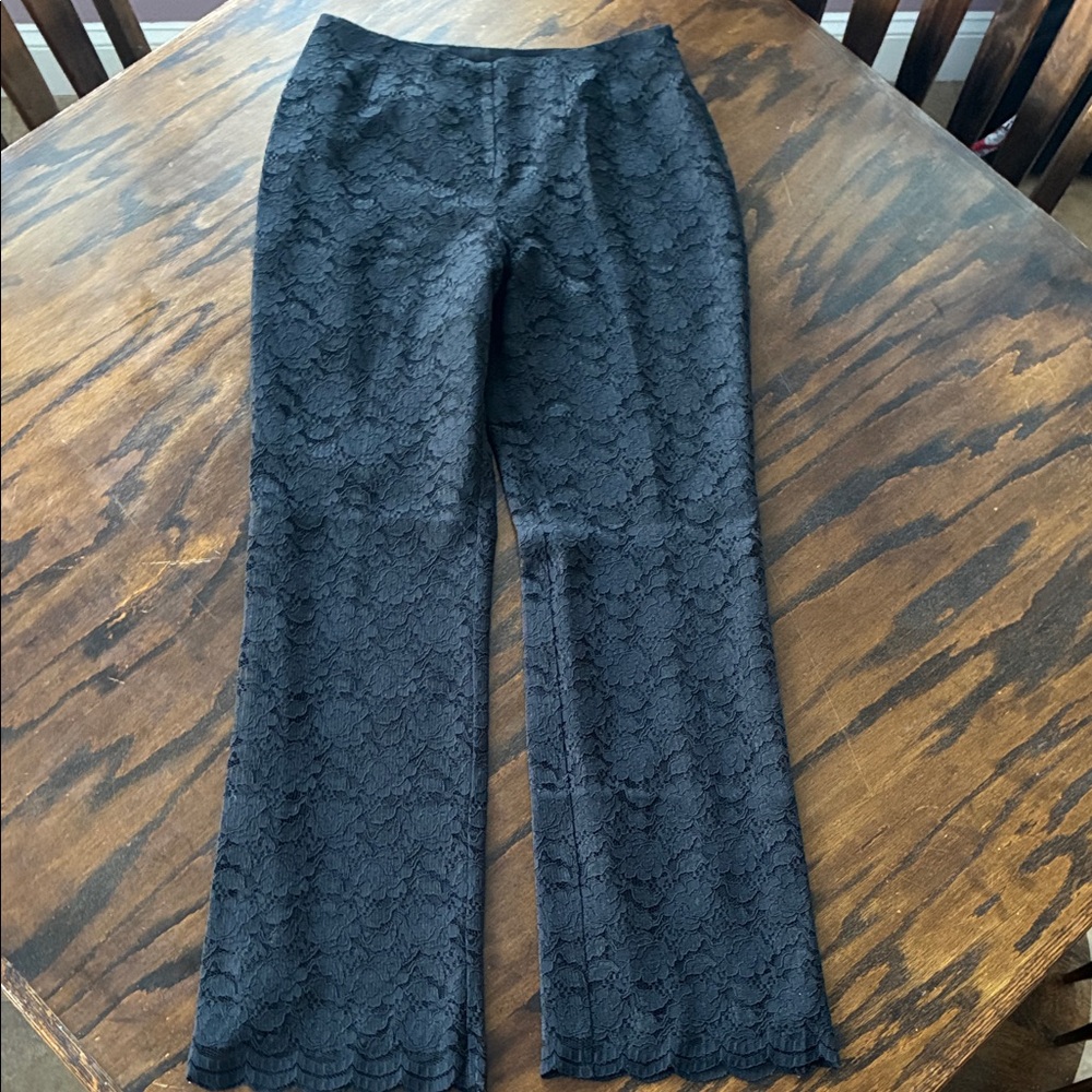 Elegant Black Lace Women's Pants
